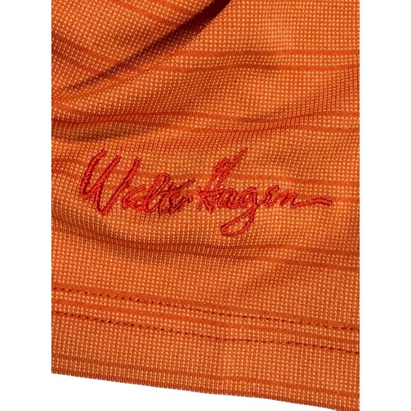 Walter Hagen Mens Orange Striped Polo Shirt Size XL - Picture 4 of 7